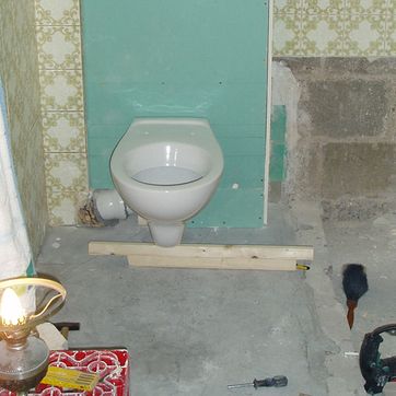 Badezimmer im Umbau